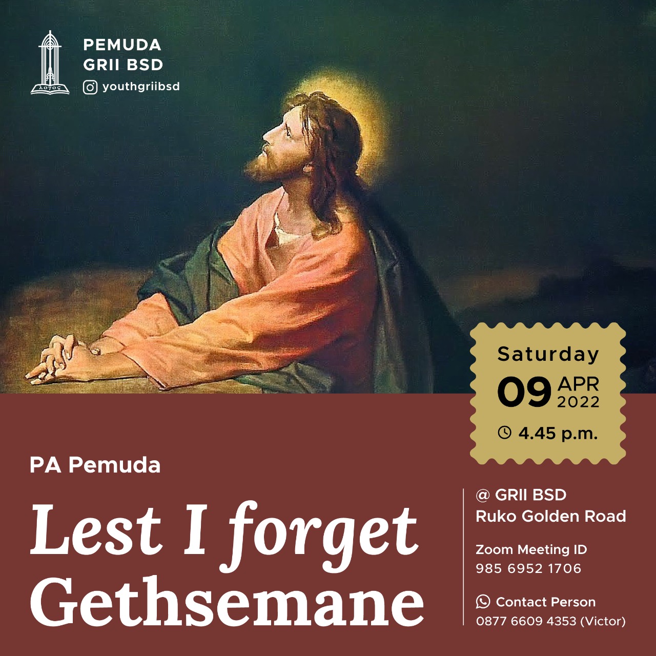 Lest I Forget Gethsemane