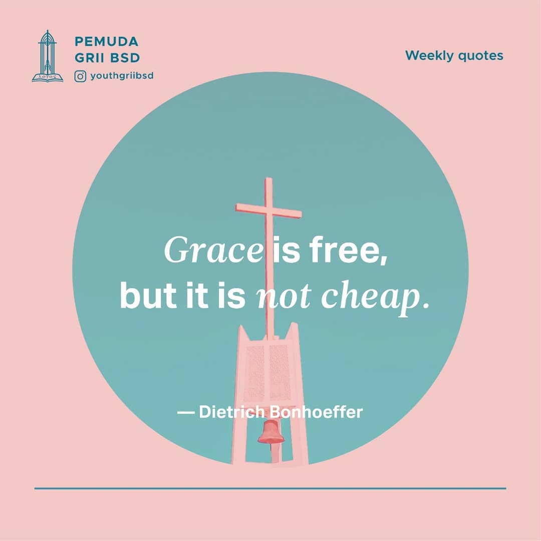 Grace is free, but it is not cheap.