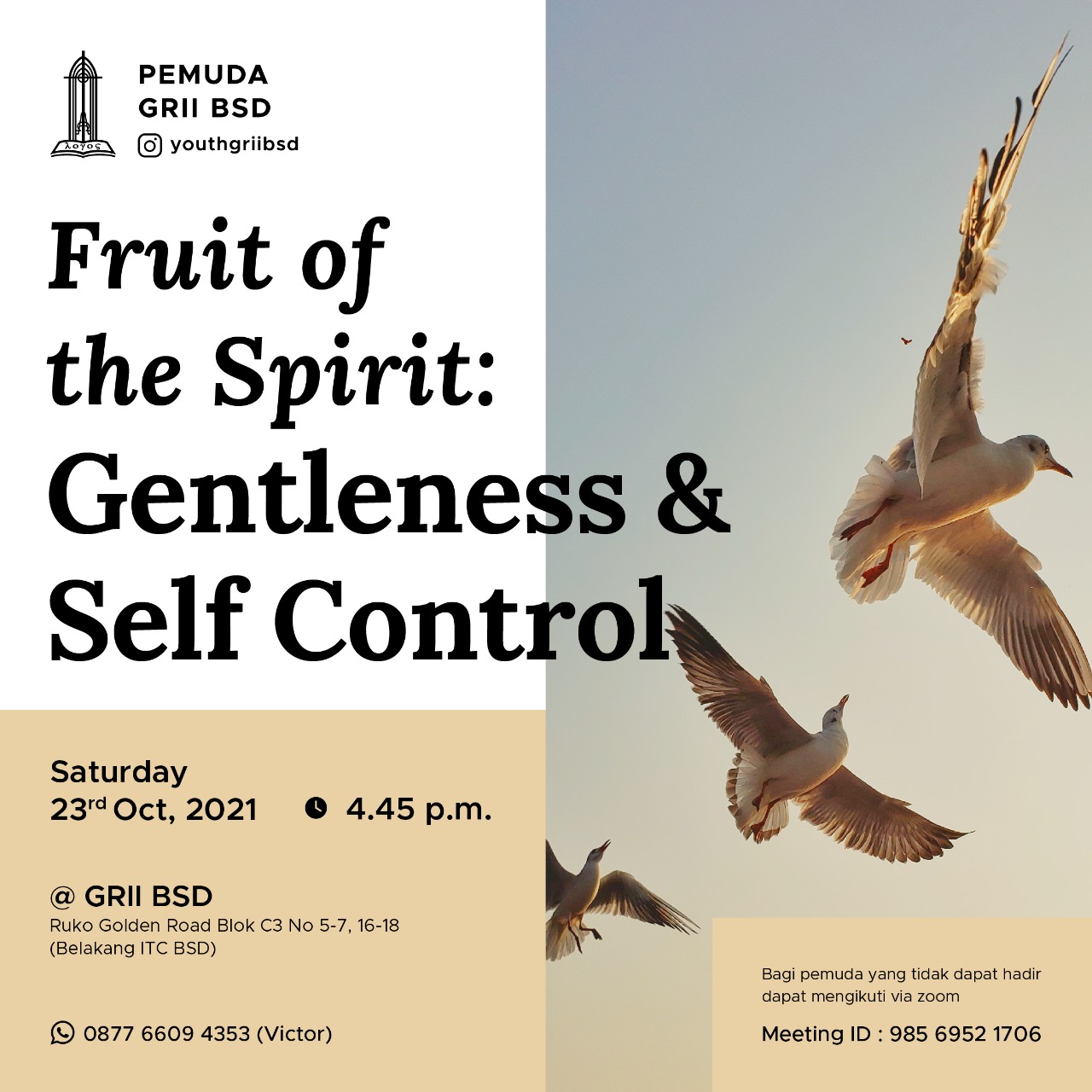 Fruit of the Spirit: Gentleness & Self Control